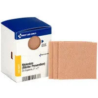 2" X 2" Moleskin Blister Prevention, 20 Per Box - SmartTab EzRefill - FAE-6033 - First Aid Market