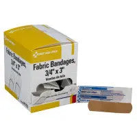 Adhesive Bandage, Heavy Woven Fabric 3/4 Inch - 100 Per Box - H119 - First Aid Market
