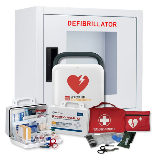 Physio Control LIFEPAK CR2 AED New Complete First Aid and AED Value Package