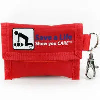 American CPR - CPR Keychain With Gloves - FA-CPR-02 - First Aid Market