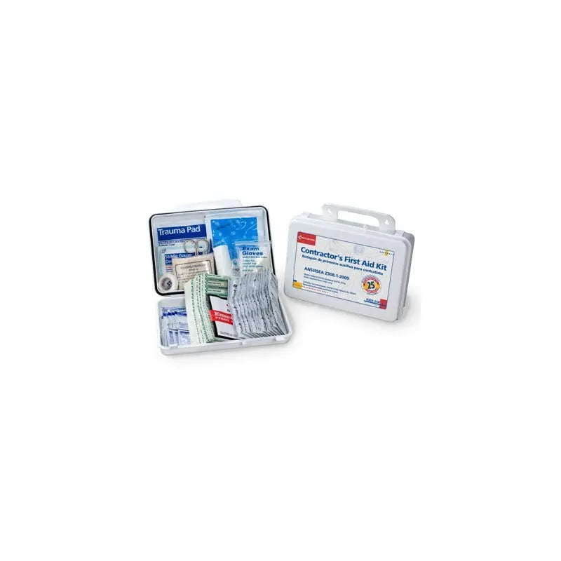 Bilingual Contractor's First Aid Kit - 25 person - 176 Pieces (plastic) - First Aid Market