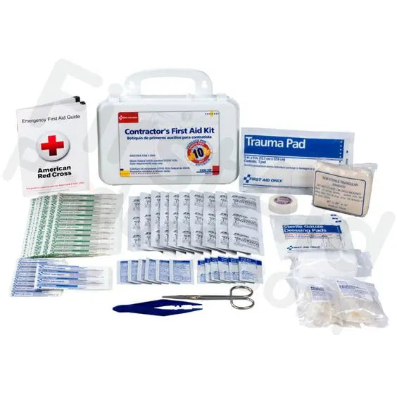 Bilingual Contractor's First Aid Kit : 10 person : 96 Pieces - First Aid Market