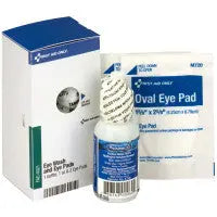 Eye Care Kit, ½ oz. Eyewash and 2 Oval Eye Pads, 1 each - First Aid Market