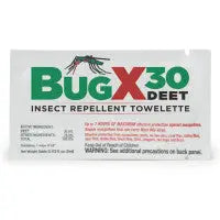 Insect Repellant Towelette, 30% Deet - 1 Each - M5076-BUGX - First Aid Market