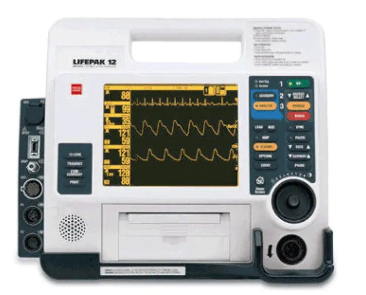 Physio Control Lifepak 12 - Recertified - 12 Lead, AED, Pacing, NIBP, SpO2, EtCO2 - First Aid Market