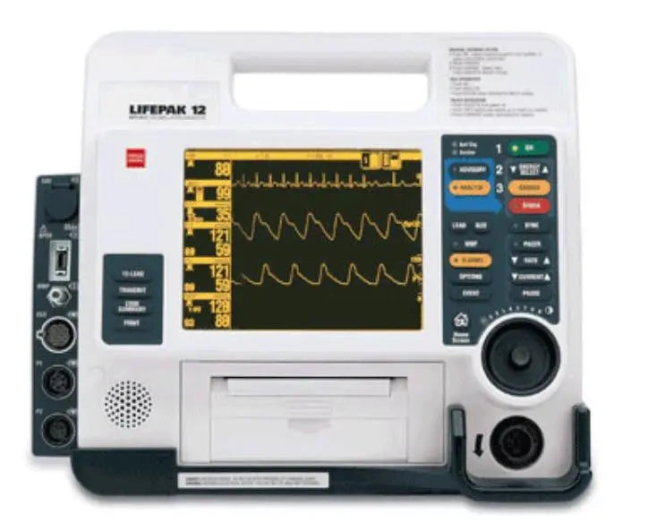 Physio Control Lifepak 12 (Refurbished) 12-Lead, AED, Pacing, SPO2-Masimo, NIBP, EtCO2 - First Aid Market
