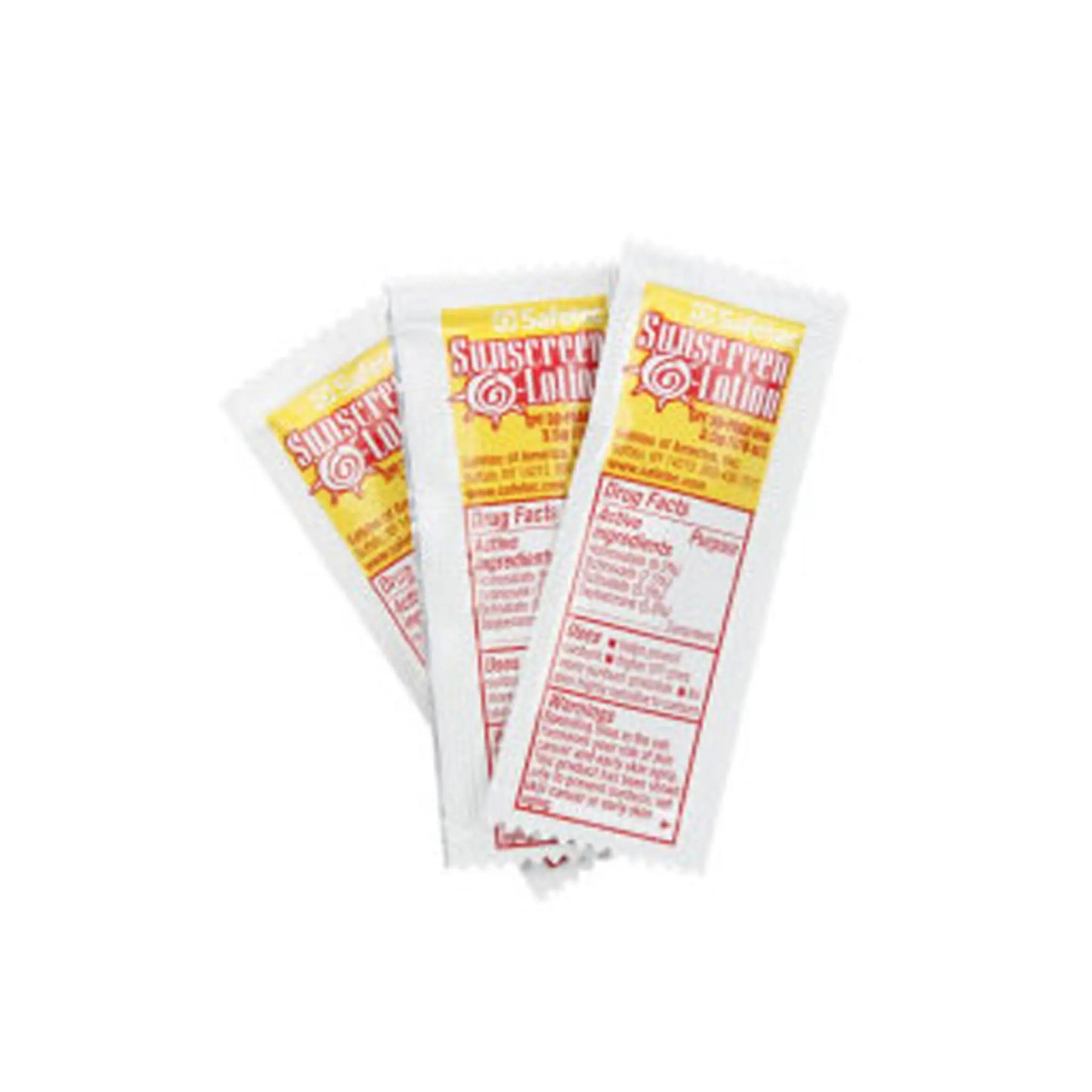 Sunscreen, 3.5 g. (.123 oz.) Pouch, 1 each - First Aid Market
