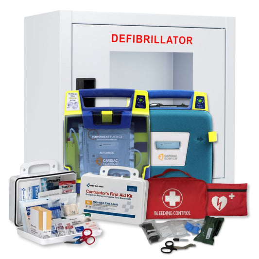 Cardiac Science Recertified Powerheart G3 Complete First Aid and AED Value Package