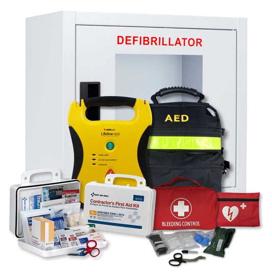 Defibtech Lifeline AED Refurbished Complete First Aid and AED Value Package