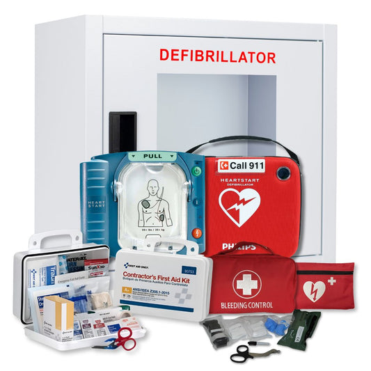 Heartstart Onsite AED Refurbished Complete First Aid and AED Value Package