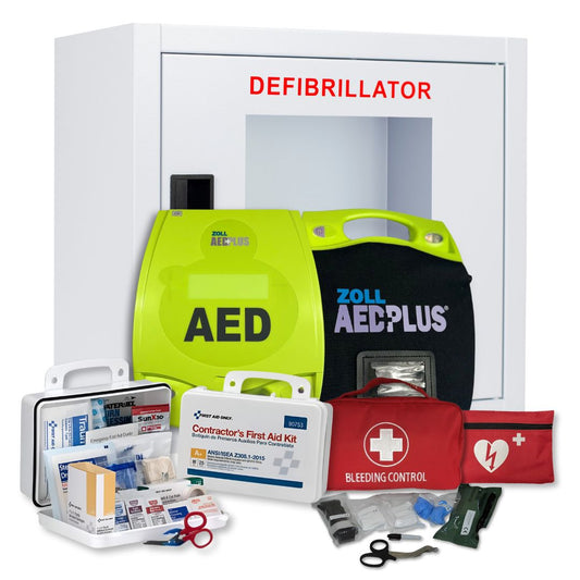 Zoll AED Plus AED Refurbished Complete First Aid and AED Value Package