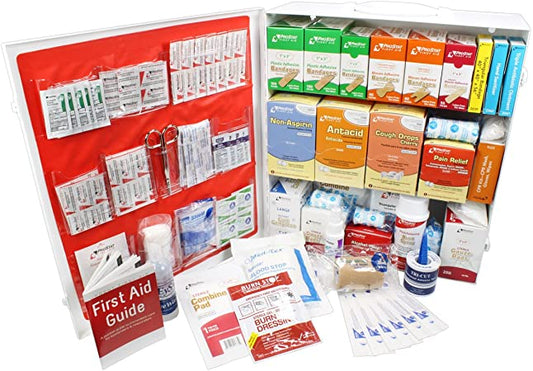 3 Shelf Industrial ANSI A+ First Aid Station, Pocketliner - 100 Person