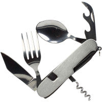 Knife/ Fork / Spoon Combo Utility Tool with Can & Bottle Opener