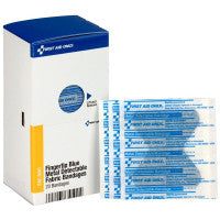 Fingertip Blue Metal Detectable Bandage, 20 Per Box - SmartTab Ezrefill - FAE-3041