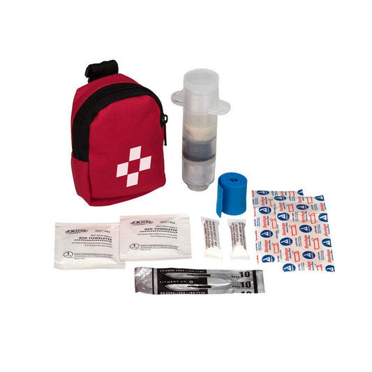 Clip-On First Aid Snake Bite Kit, 9 Pieces