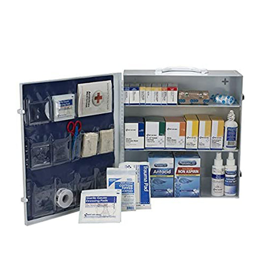 3 Shelf First Aid ANSI A+ Metal Cabinet, with Meds