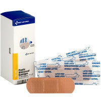 1" X 3" Adhesive Plastic Waterproof Bandages, 25 Per Box - SmartTab EzRefill - FAE-3003