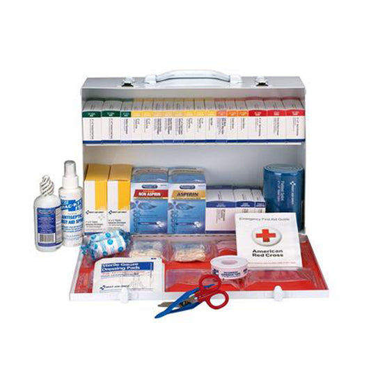 2 Shelf First Aid ANSI B+ Metal Cabinet, with Meds