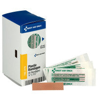 3/8" X 1.5" Junior Plastic Bandages, 40 Per Box - SmartTab EzRefill - FAE-3115