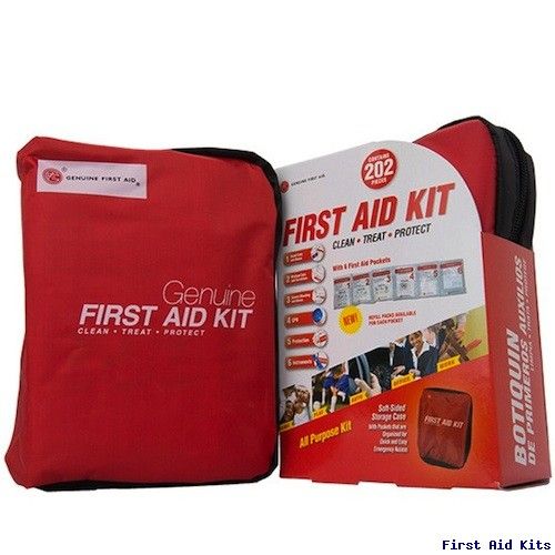 Genuine First Aid Kit Model 202 Red - 202 pieces