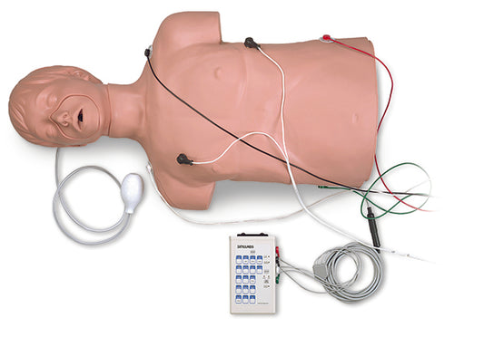 Defibrillation / CPR Training Manikin By Simulaids W/ Carry Bag
