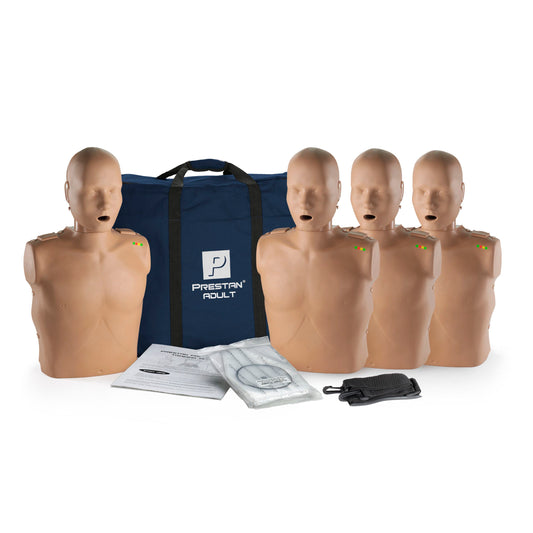 Prestan Adult CPR Manikin W/ Monitor - 4 Pack - Medium Skin