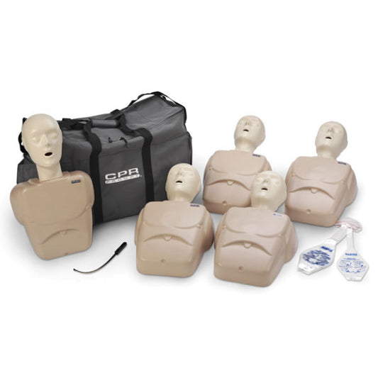 CPR Prompt 5-Pack Adult/Child / Pediatric Training Manikin - Tan