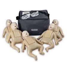 CPR Prompt 5-Pack Infant / Baby Training Manikin - Tan
