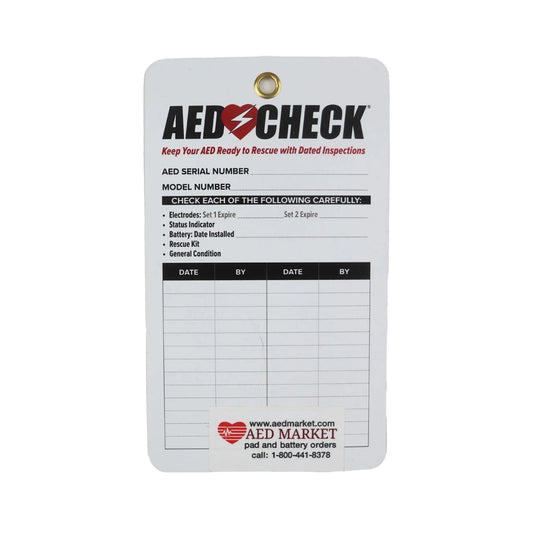 AED Check Tag - First Aid Market