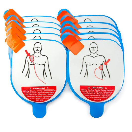 Defibtech Lifeline VIEW AED Trainer Replacement Adult Training Electrode Pads 5-Pack - First Aid Market