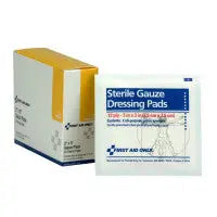 Dressing Pad, Gauze 3 Inch X 3 Inch - 20 Per Box - I211 - First Aid Market