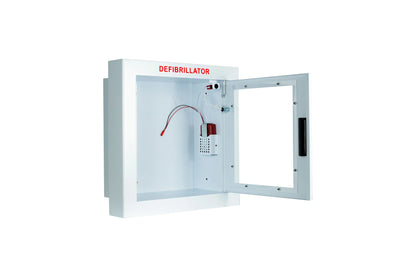 Semi-Recessed Large Cabinet with Alarm & Strobe - First Aid Market
