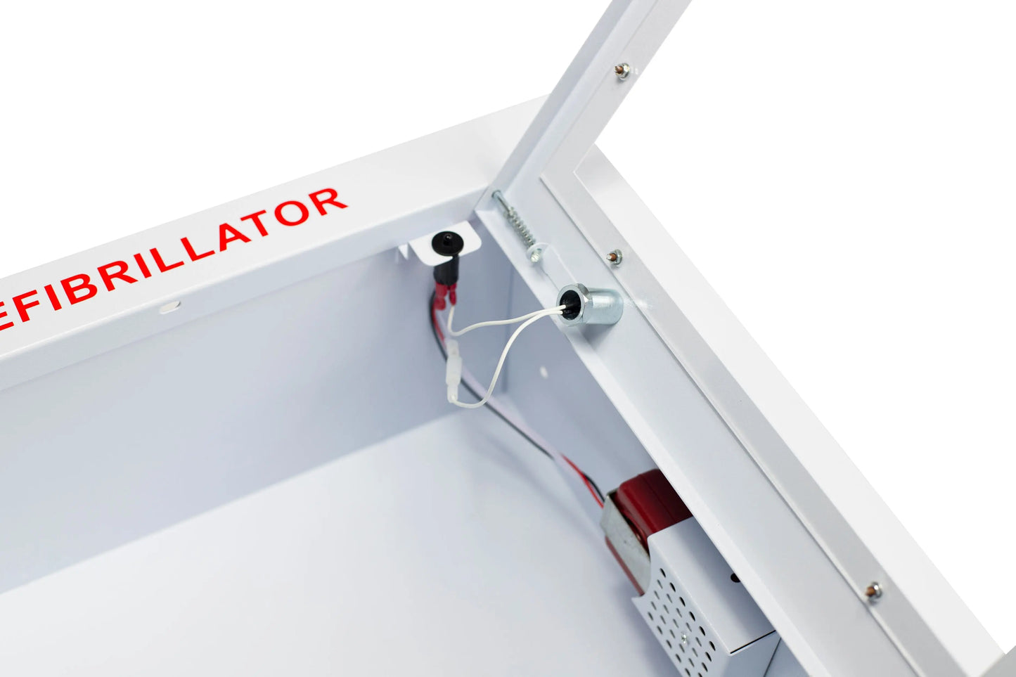 Semi-Recessed Large Cabinet with Alarm & Strobe - First Aid Market