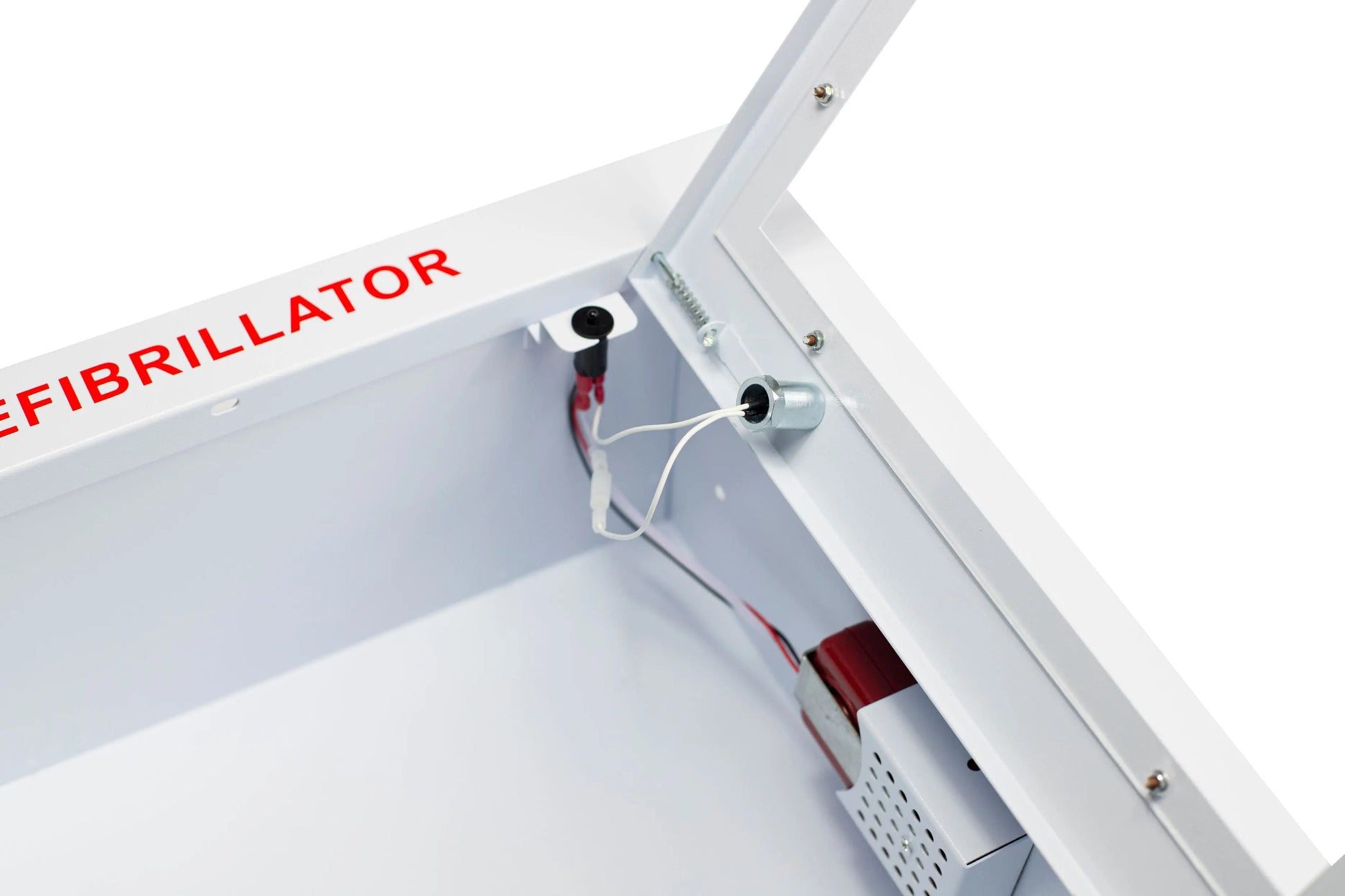 Semi-Recessed Large Cabinet with Alarm & Strobe - First Aid Market