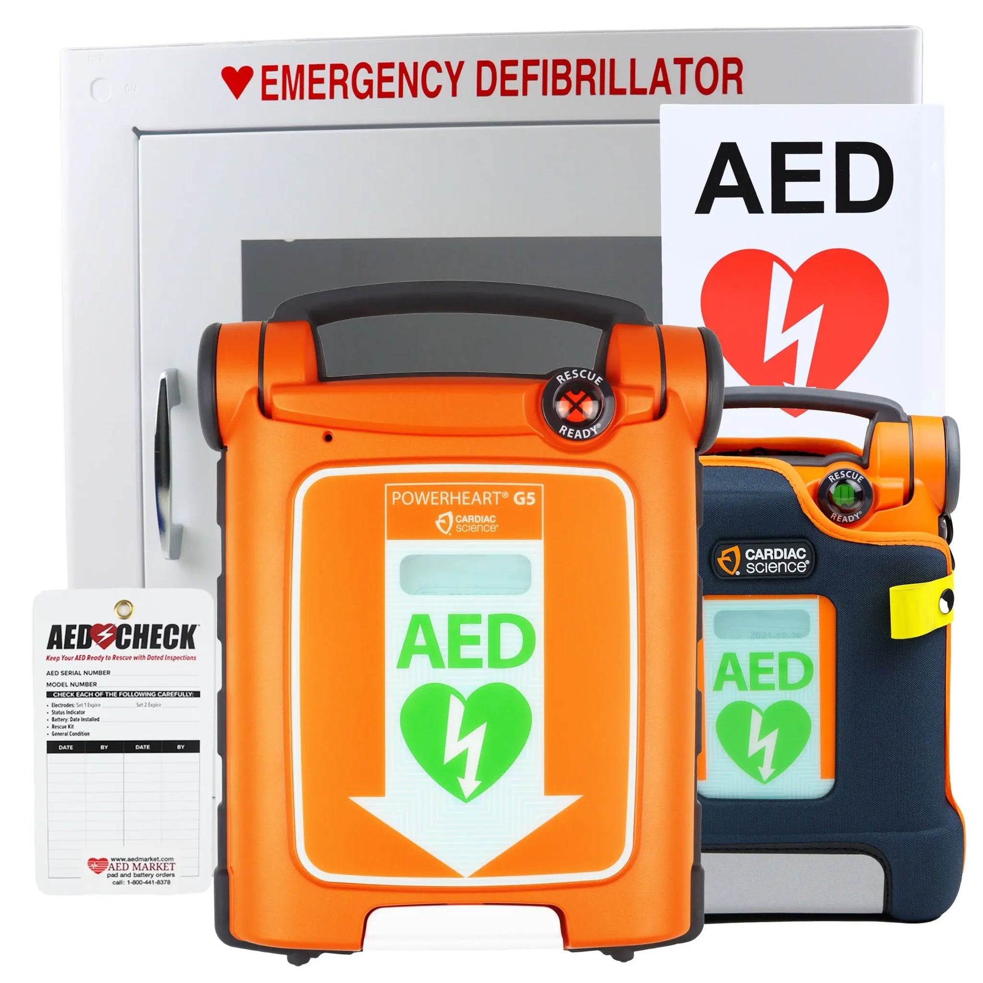 Cardiac Science Powerheart G5 (Dual Language English/Spanish) - Recertified AED Value Package - First Aid Market