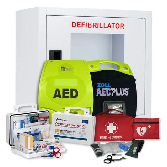 Zoll AED Plus AED Refurbished Complete First Aid and AED Value Package - First Aid Market